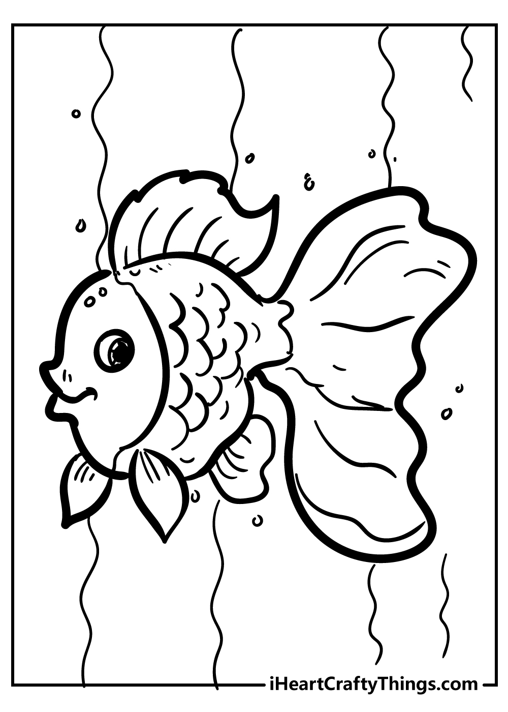 goldfish coloring pages free printable