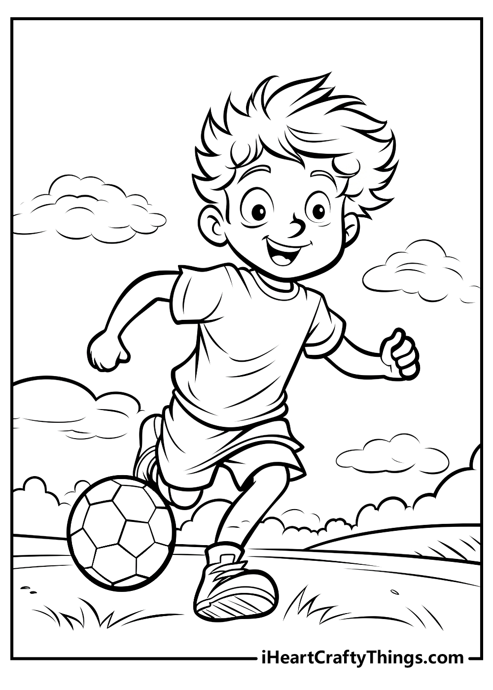 football coloring sheet free download