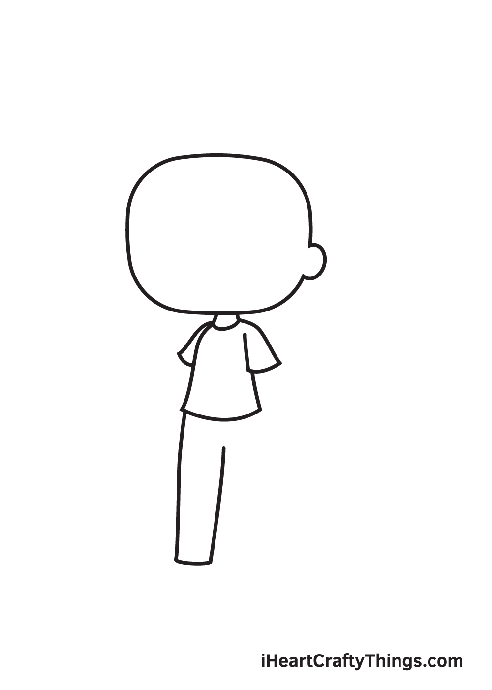 gacha life drawing step 3