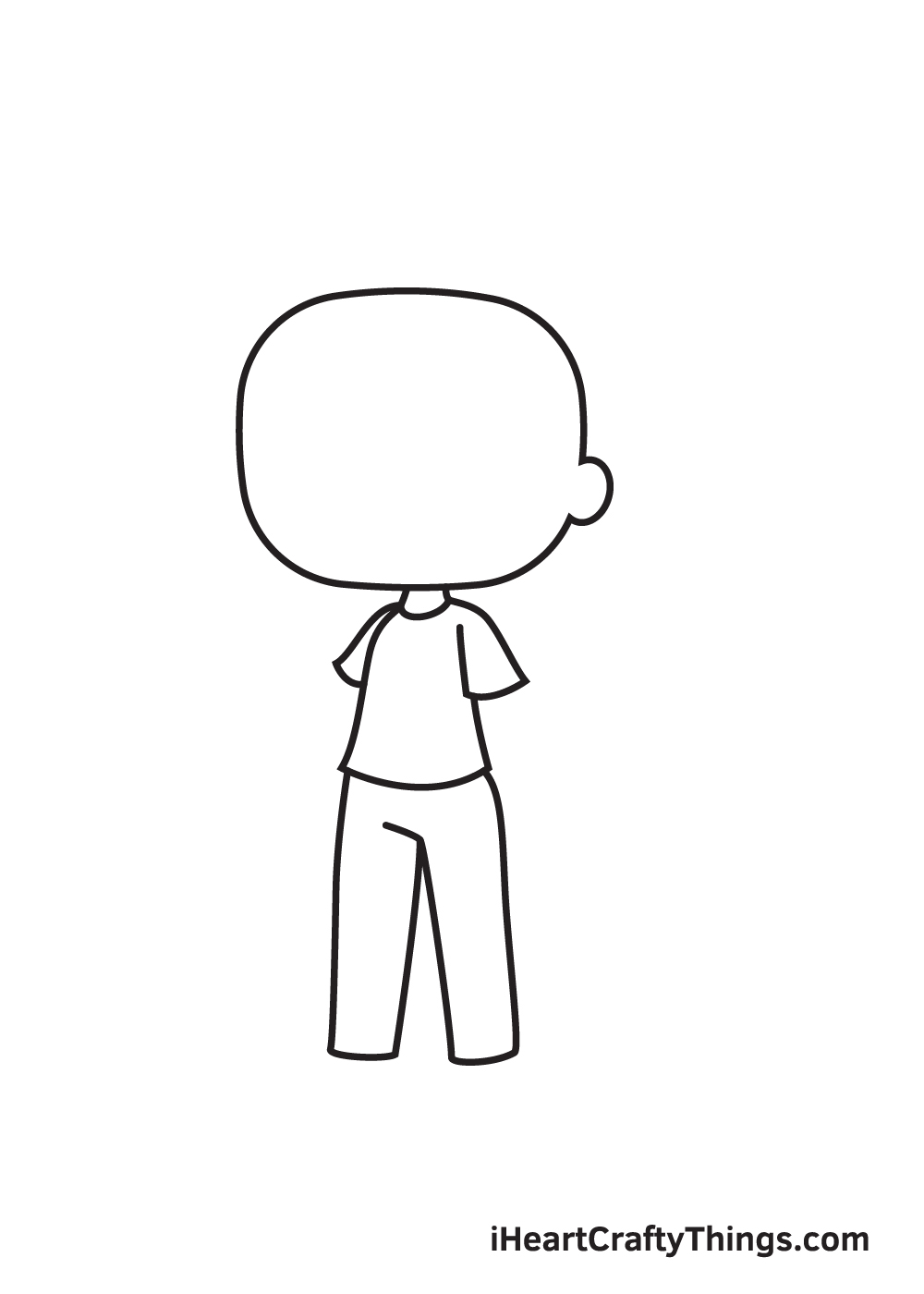 gacha life drawing step 4