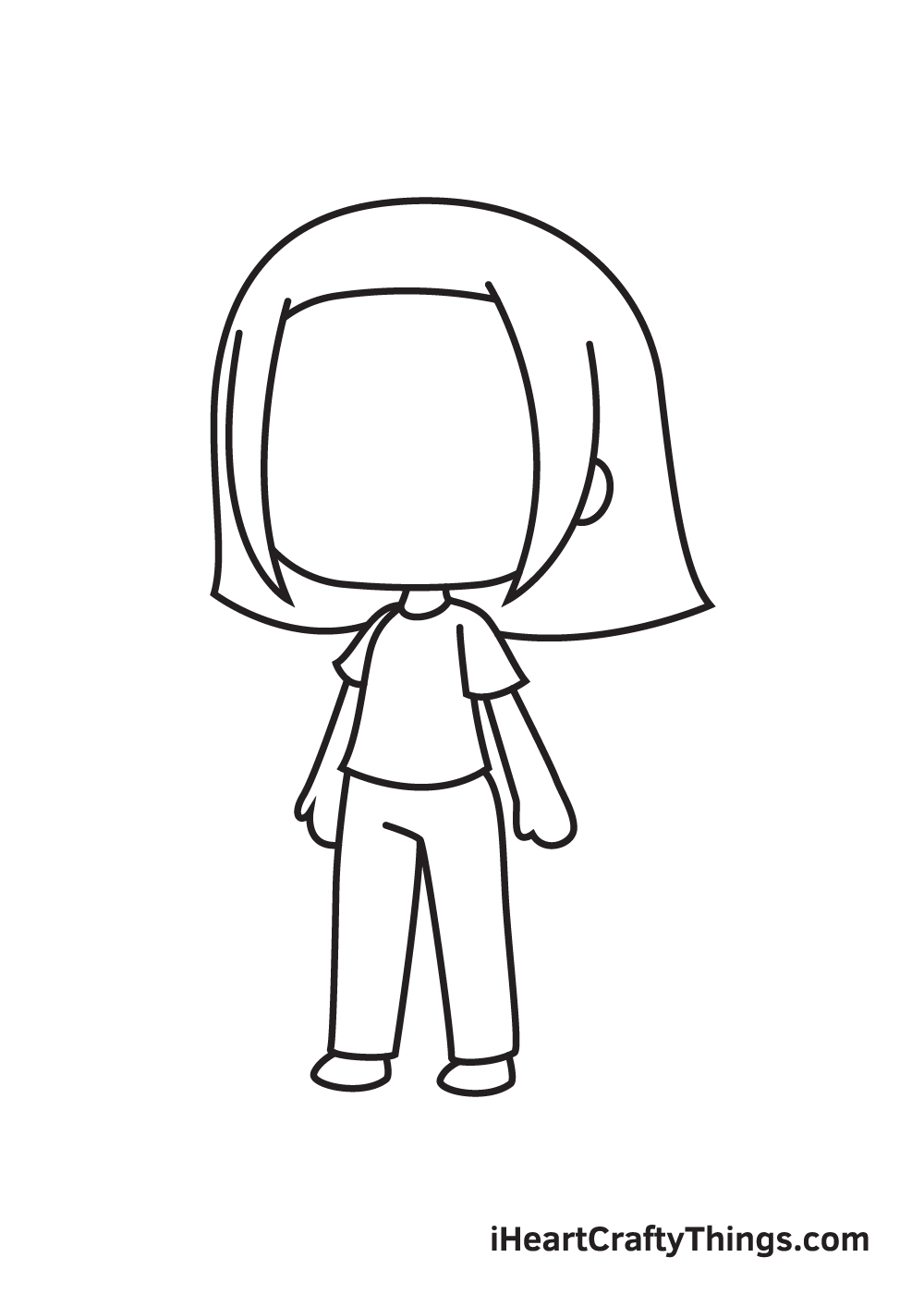 gacha life drawing step 7