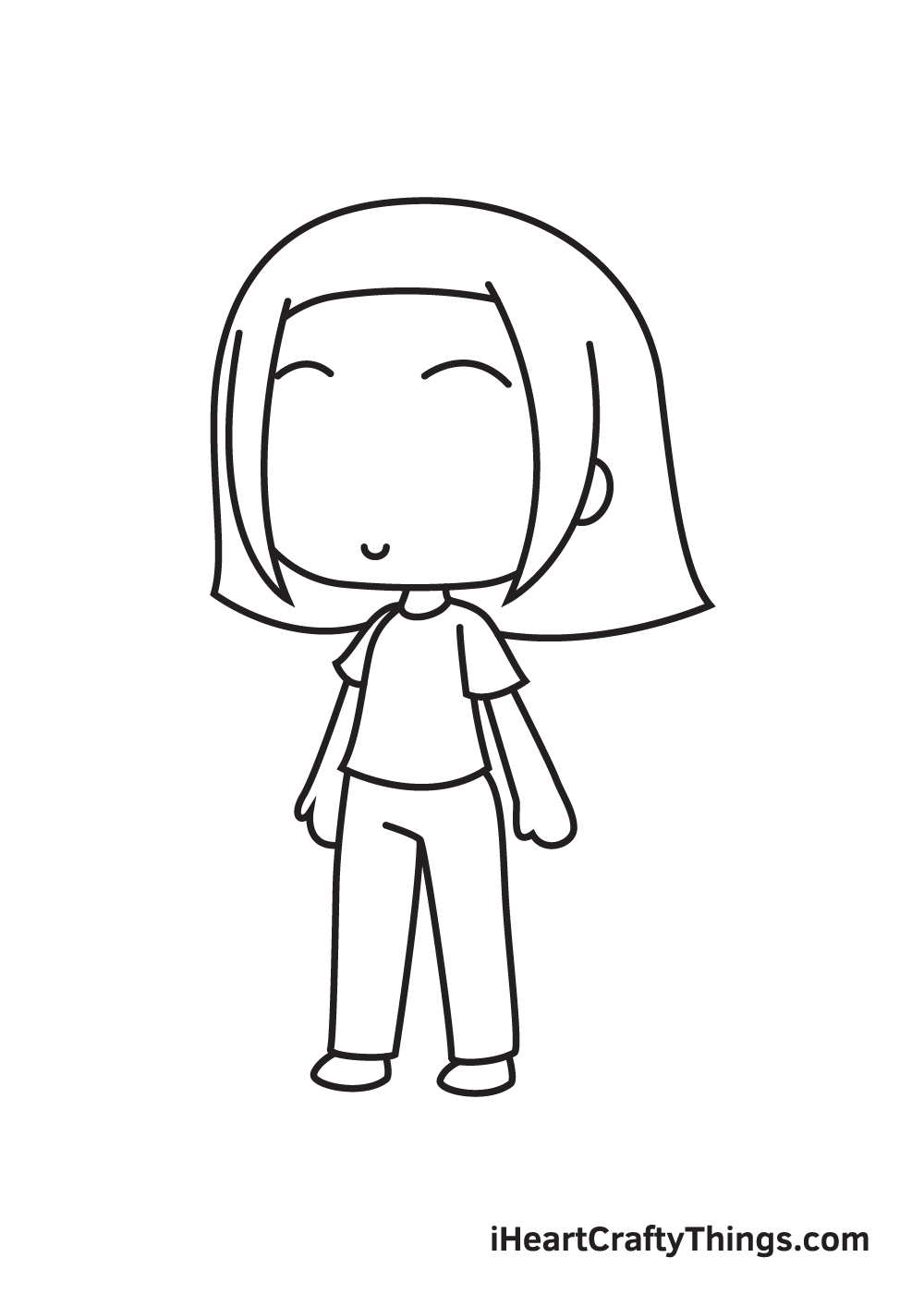 gacha life drawing step 8