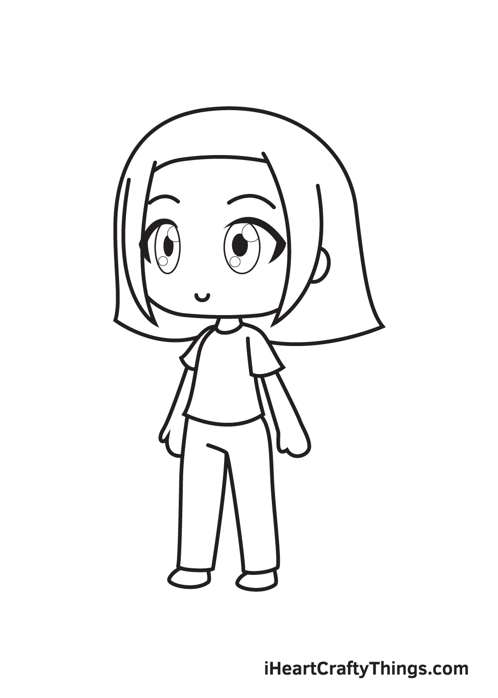gacha life drawing step 9