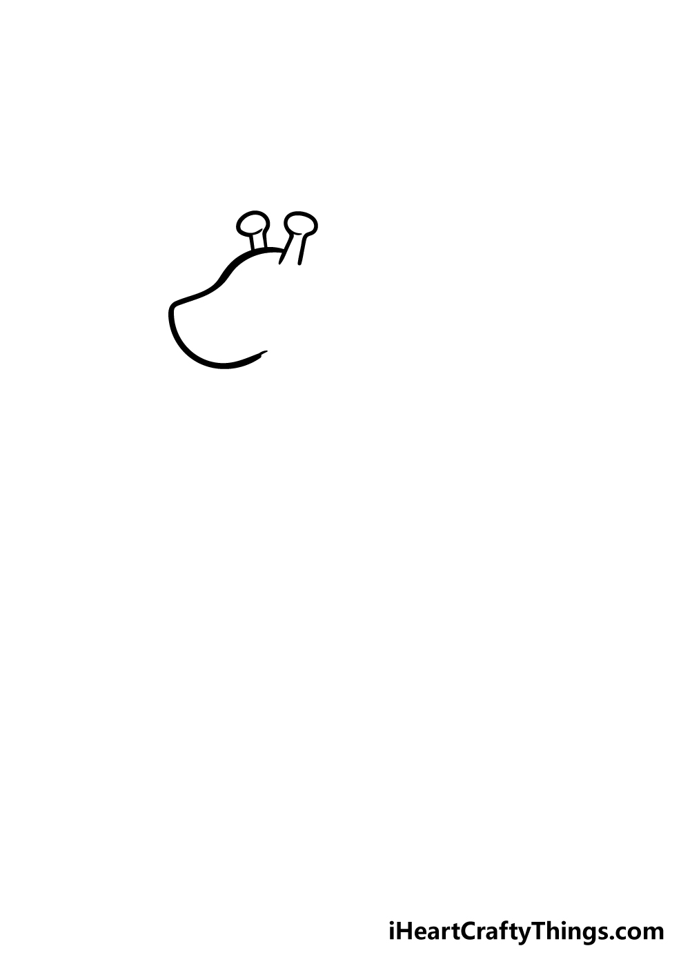 giraffe drawing step 1