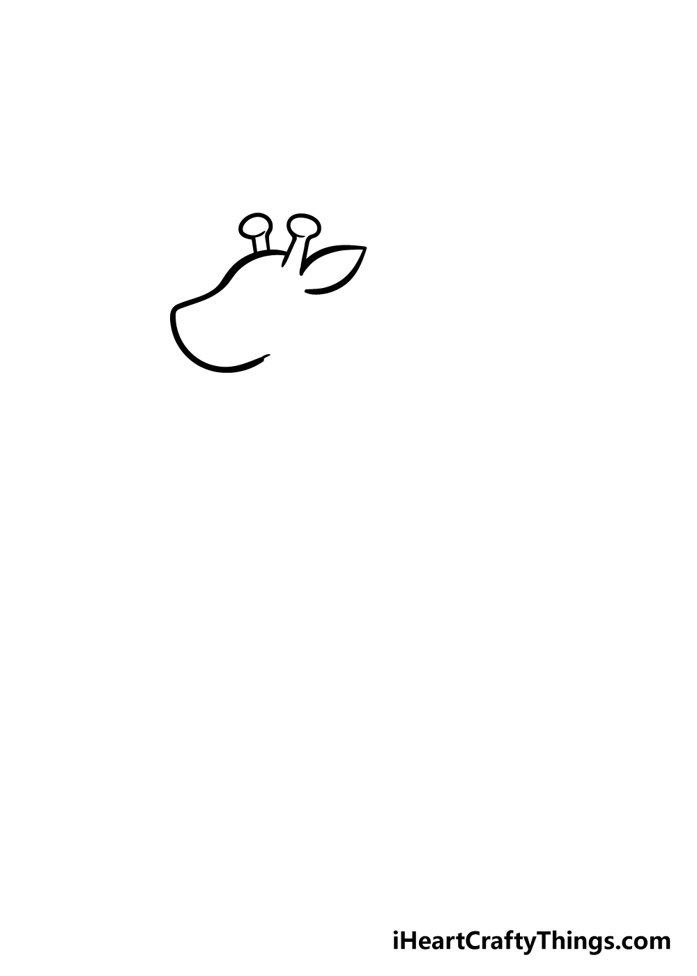 giraffe drawing step 2