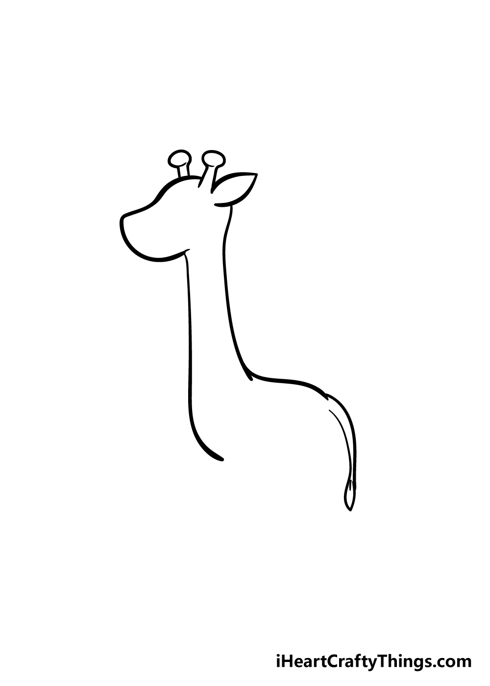 giraffe drawing step 3
