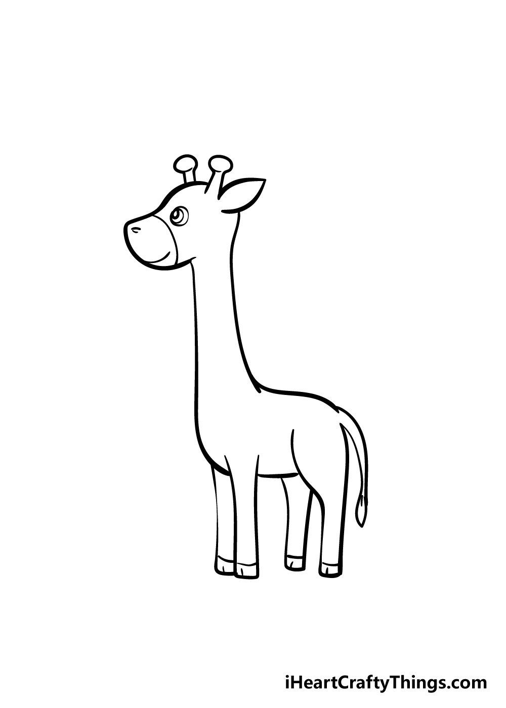giraffe drawing step 5
