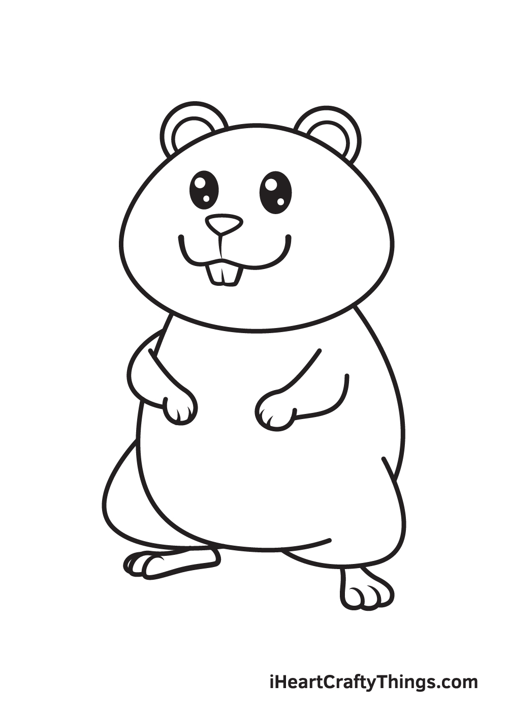 hamster drawing step 9