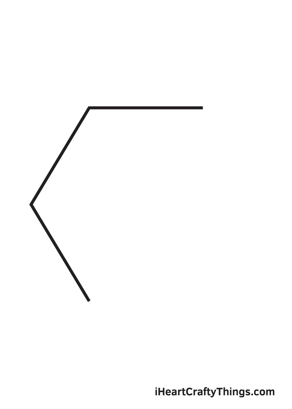 hexagon drawing step 3
