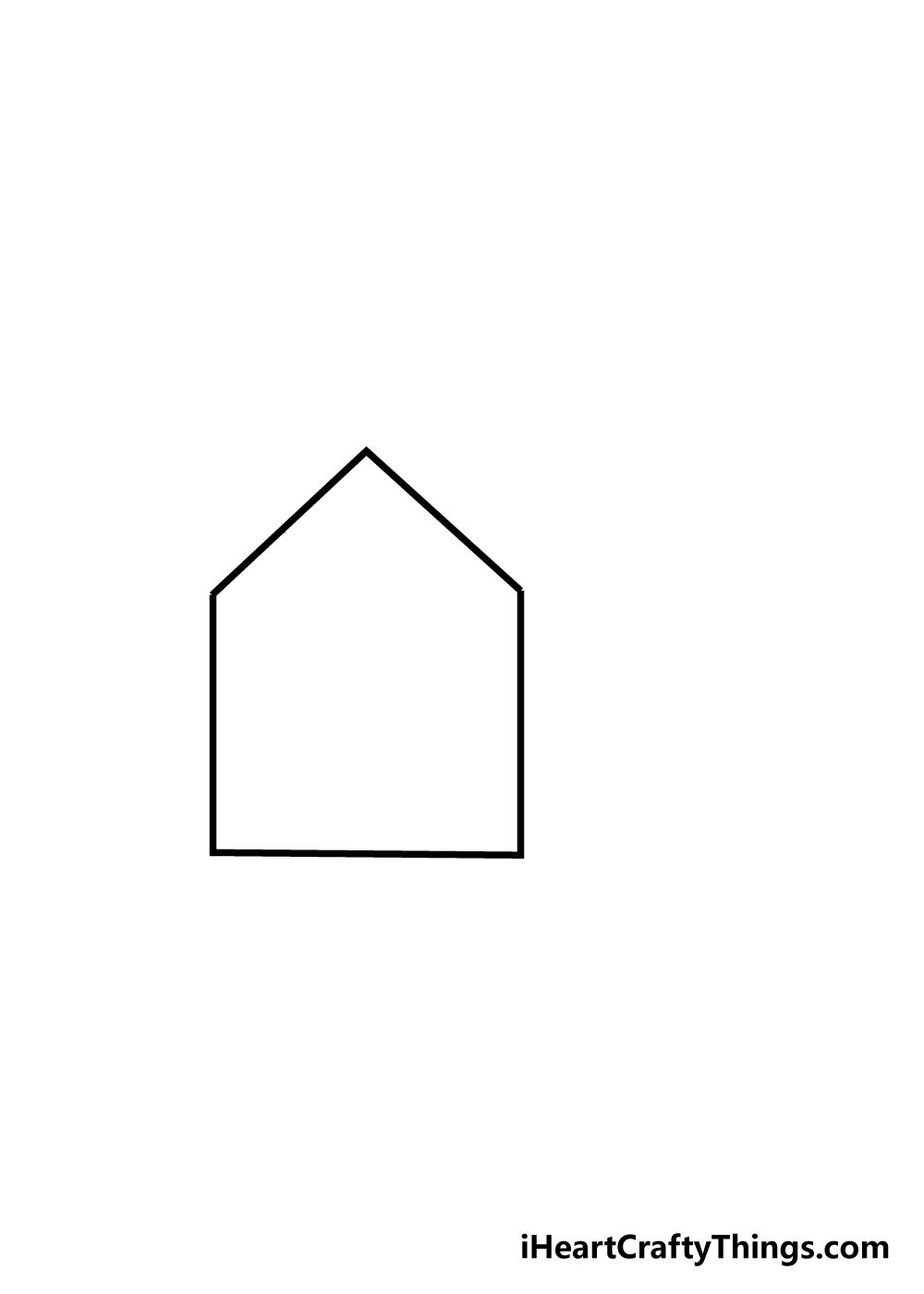 house drawing step 1