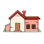 how to draw house image