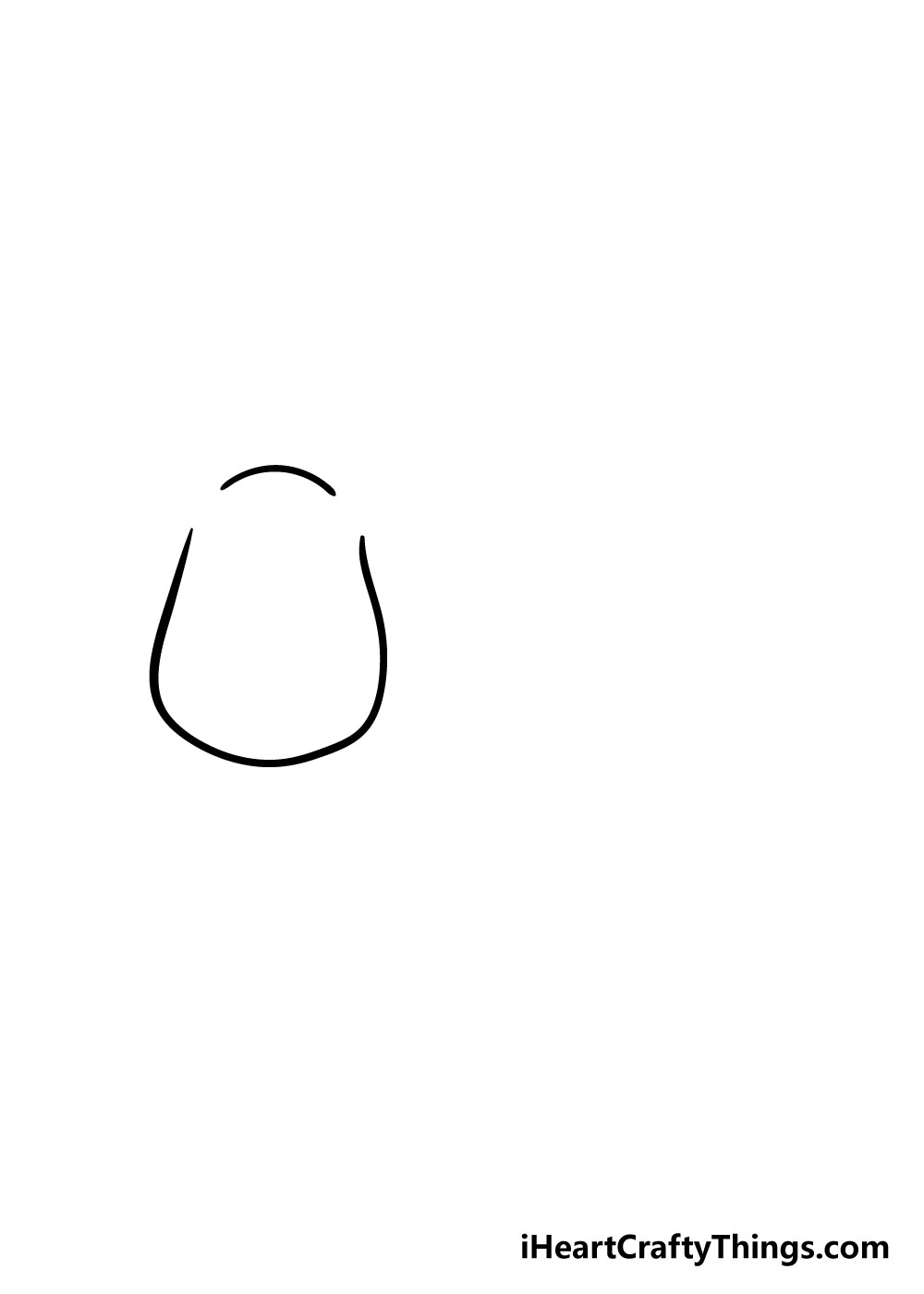 cow drawing step 1