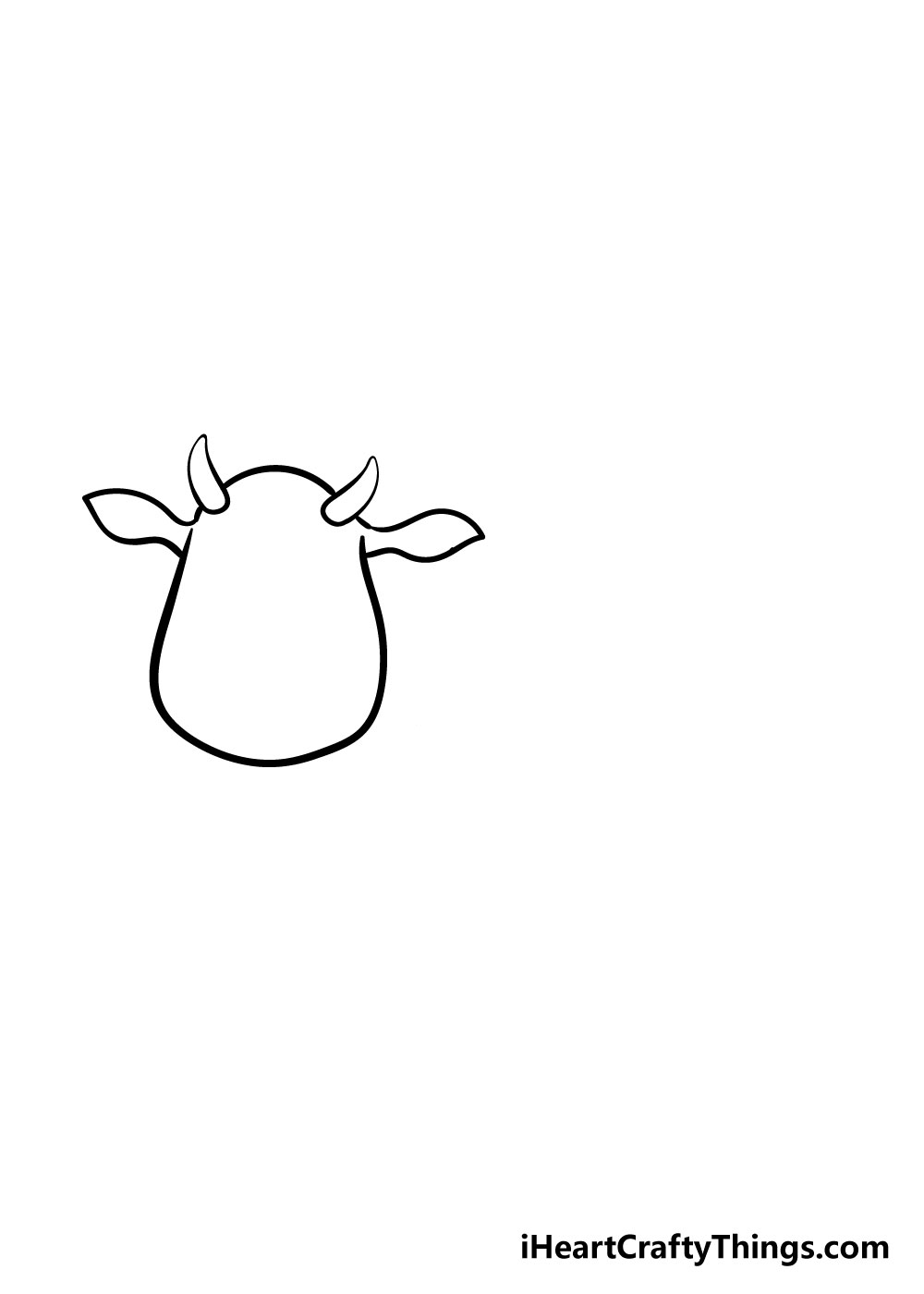 cow drawing step 3