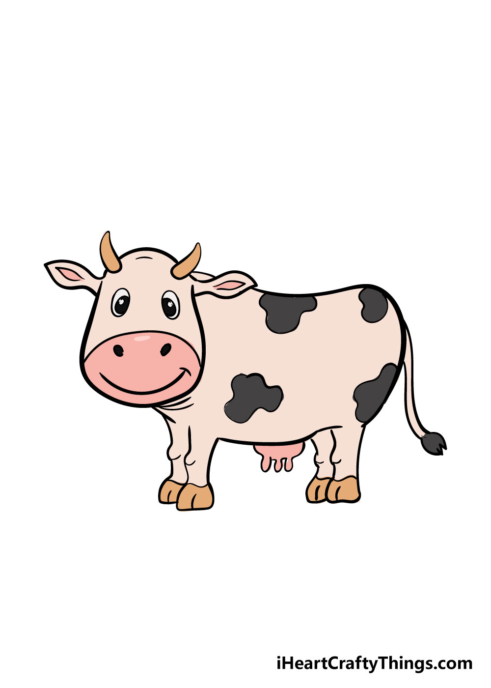 cow drawing step 9