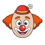 how to draw clown image