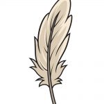 how to draw feather image