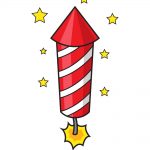 how to draw fireworks image