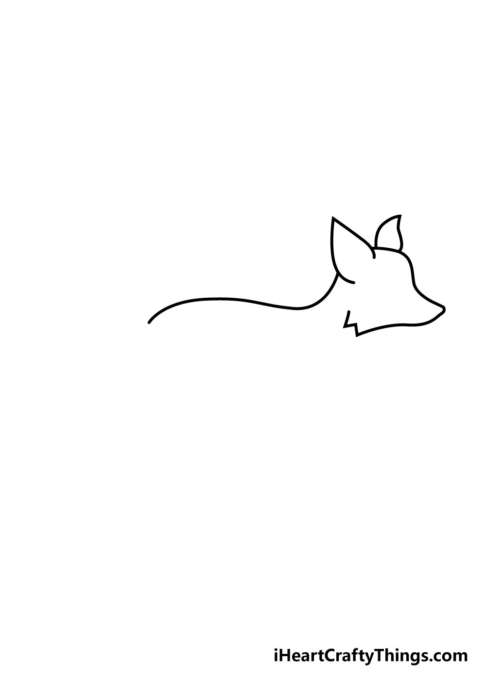 fox drawing step 2