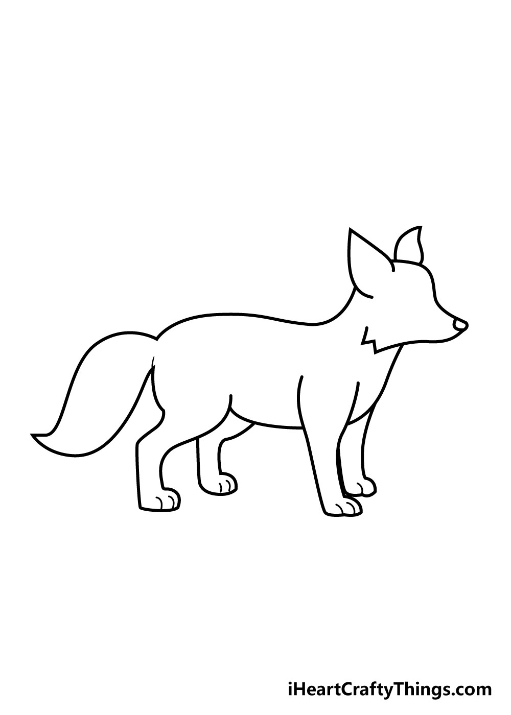 fox drawing step 4