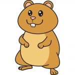 how to draw hamster image