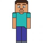 how to draw minecraft image