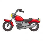 how to draw motorcycle image