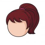 how to draw ponytail image