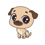 how to draw pug image