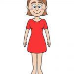 how to draw woman image
