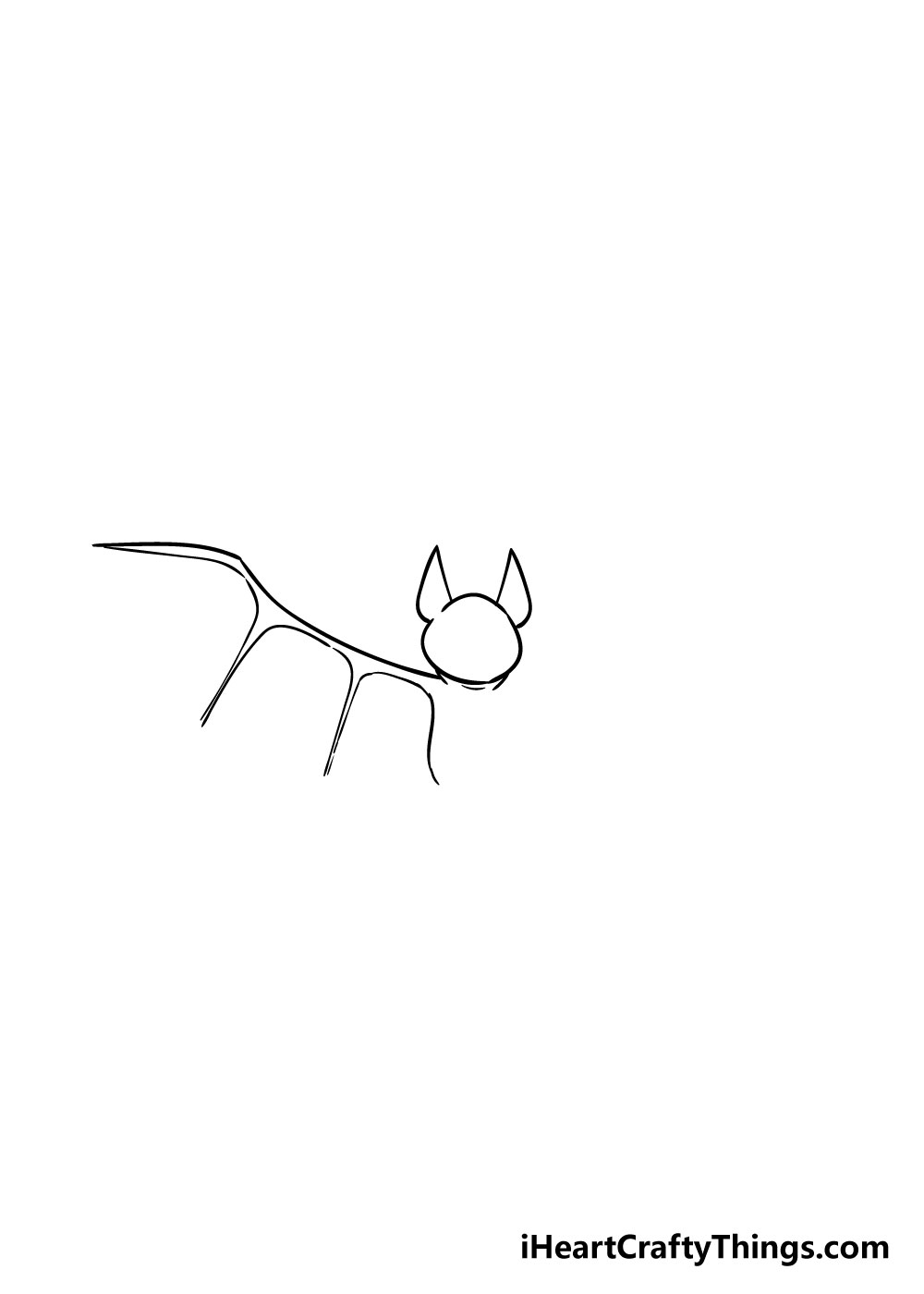 bat drawing step 3