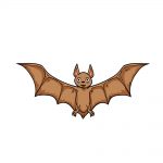 how to draw bat image