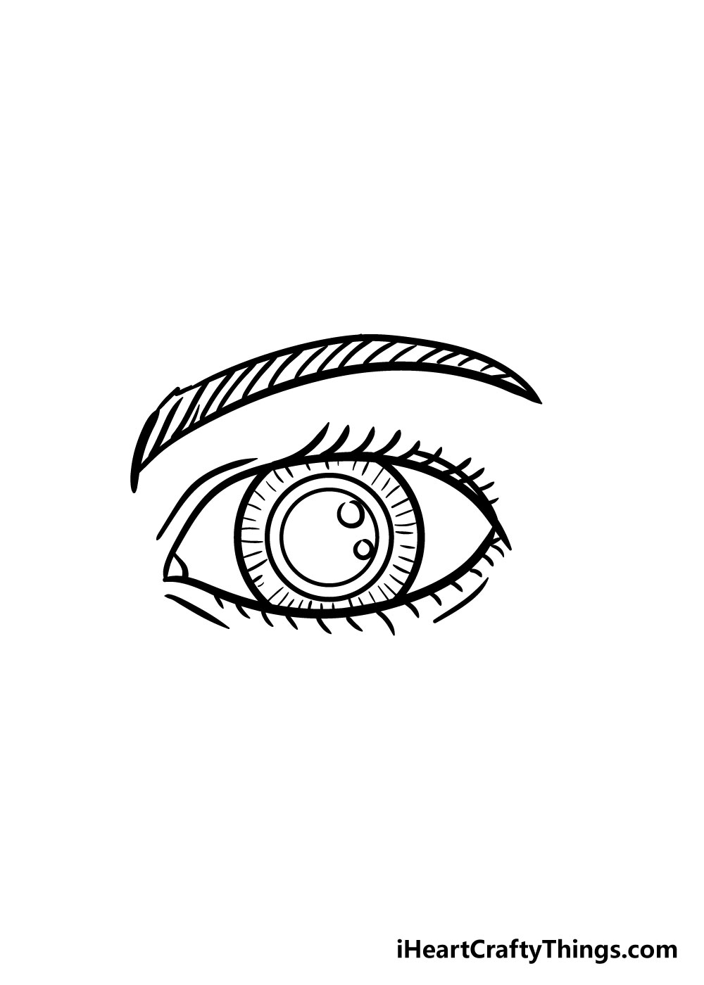eye drawing step 7