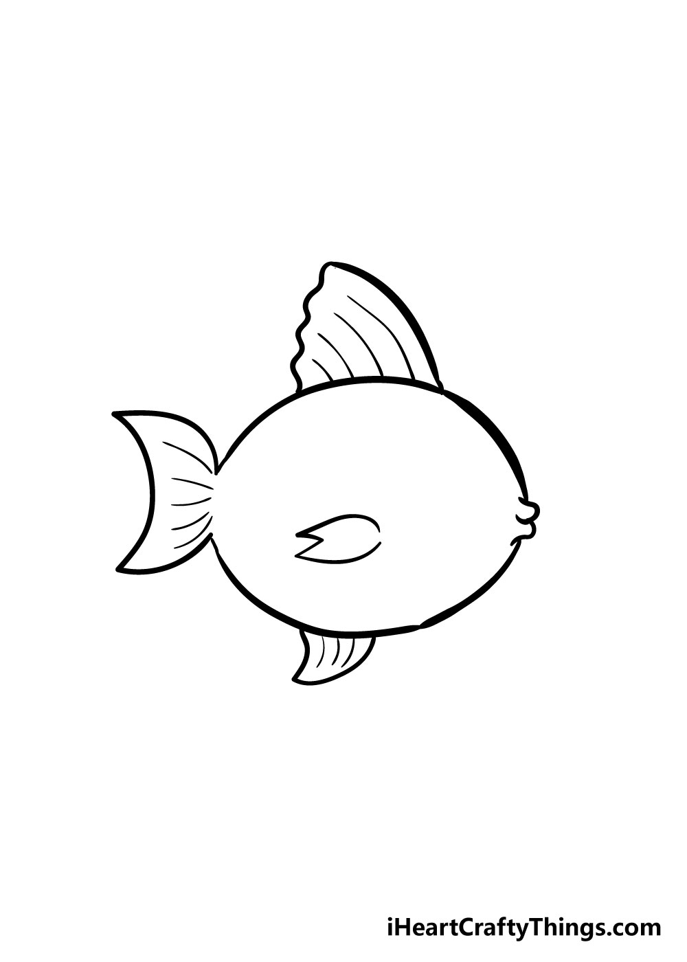 fish drawing step 5