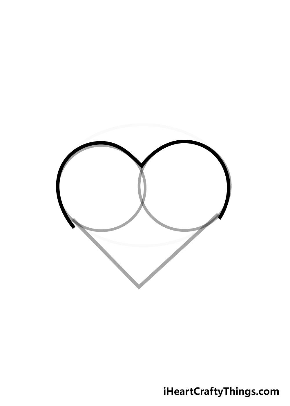 heart drawing step 4