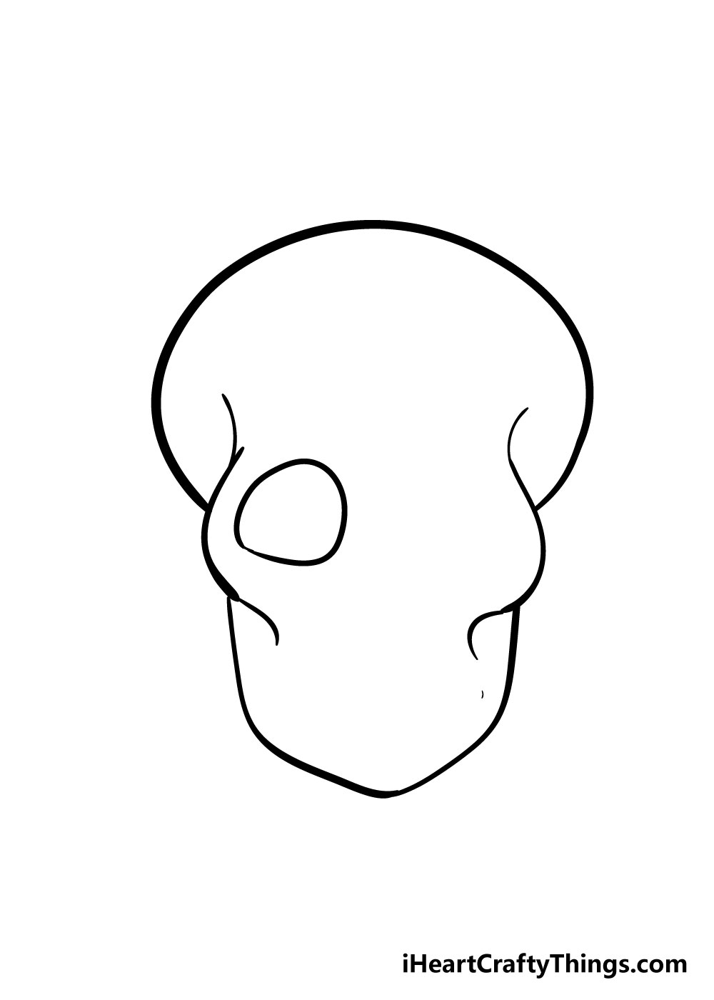skull drawing step 5
