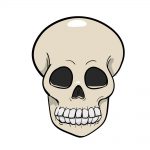 how to draw skull image