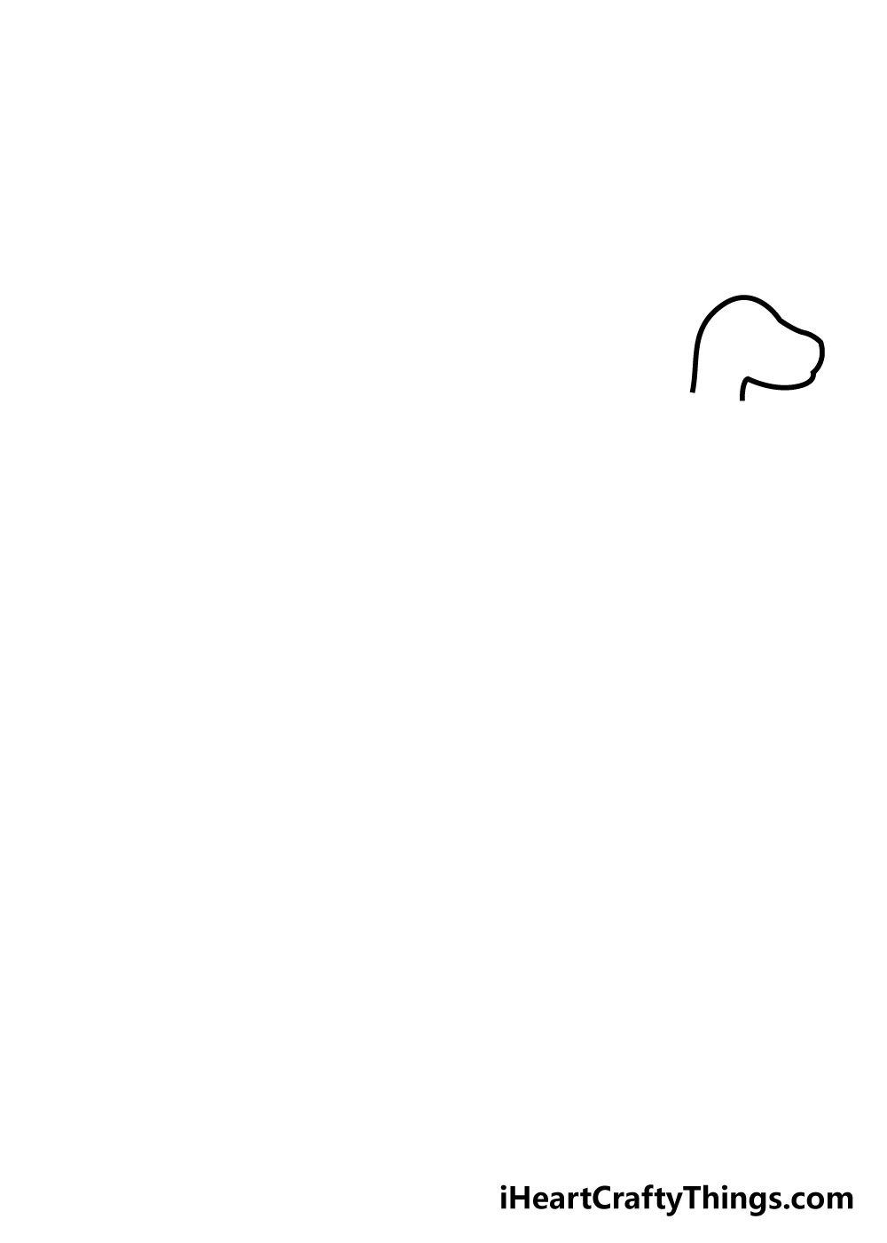 dinosaur drawing step 1