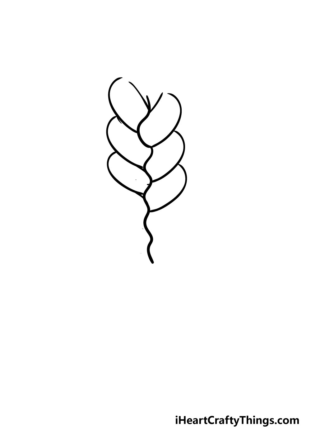 braid drawing step 3