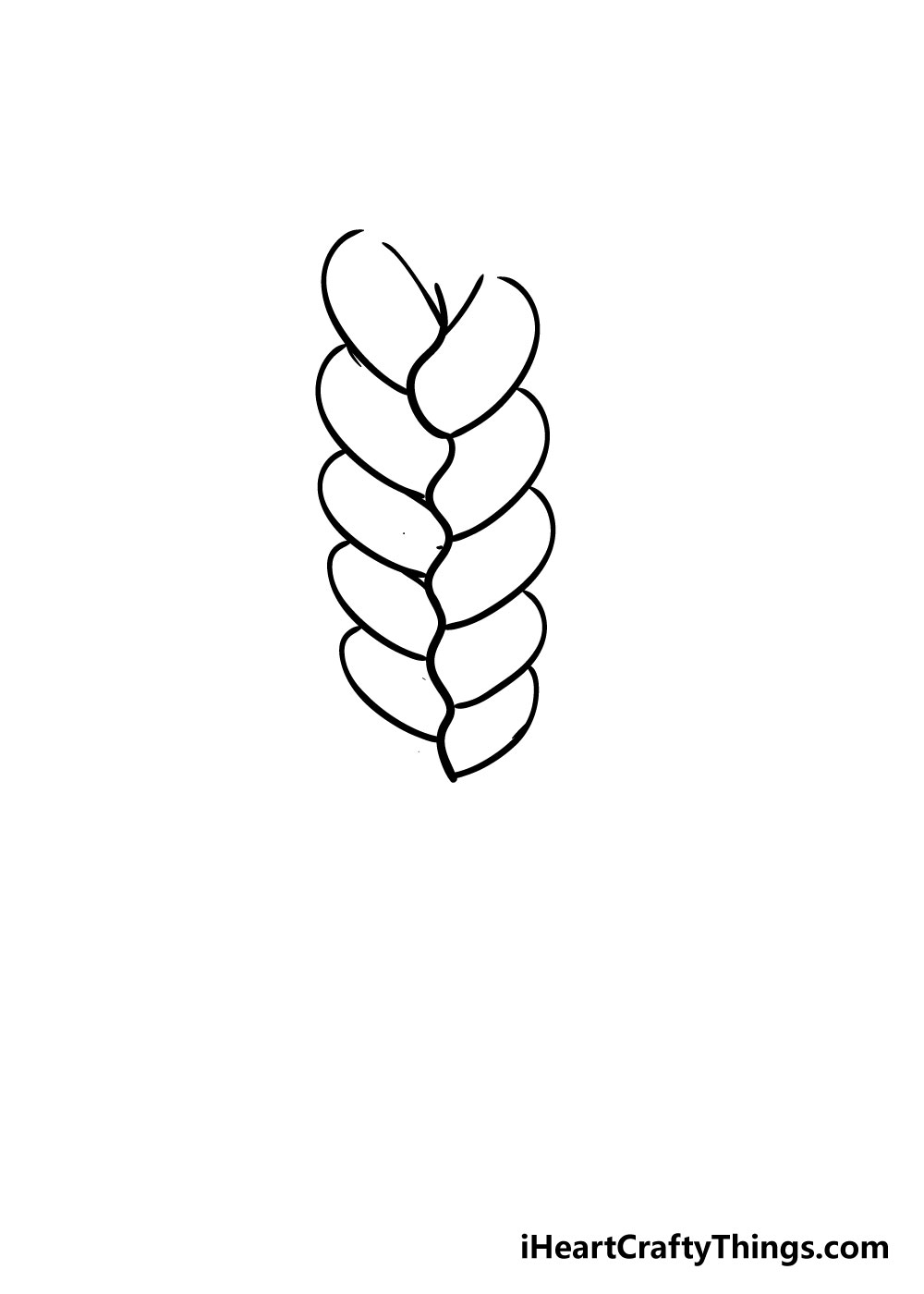 braid drawing step 4