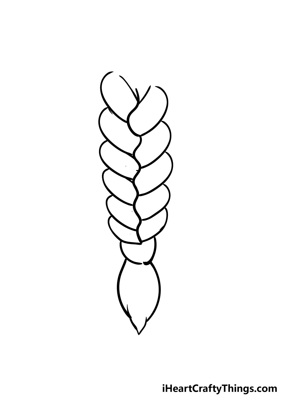 braid drawing step 6
