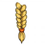 how to draw braid image
