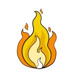 how to draw fire image