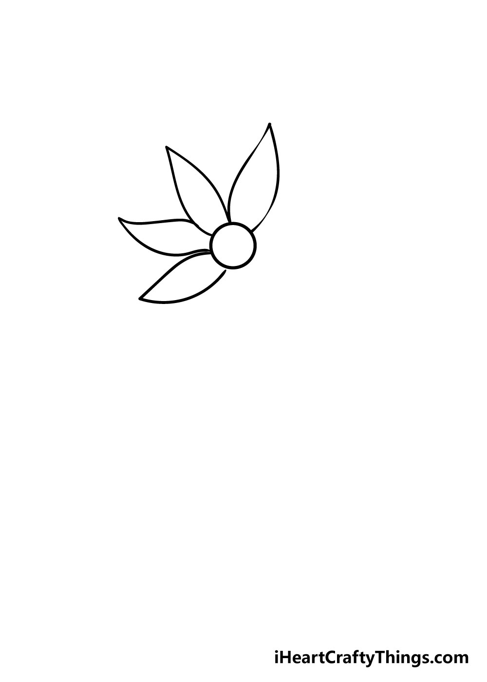 flower drawing step 3