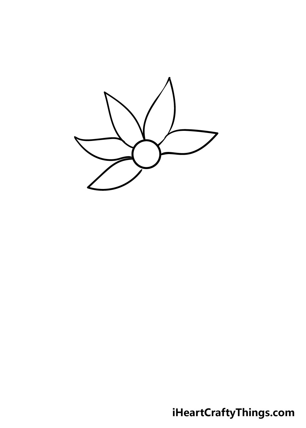 flower drawing step 4