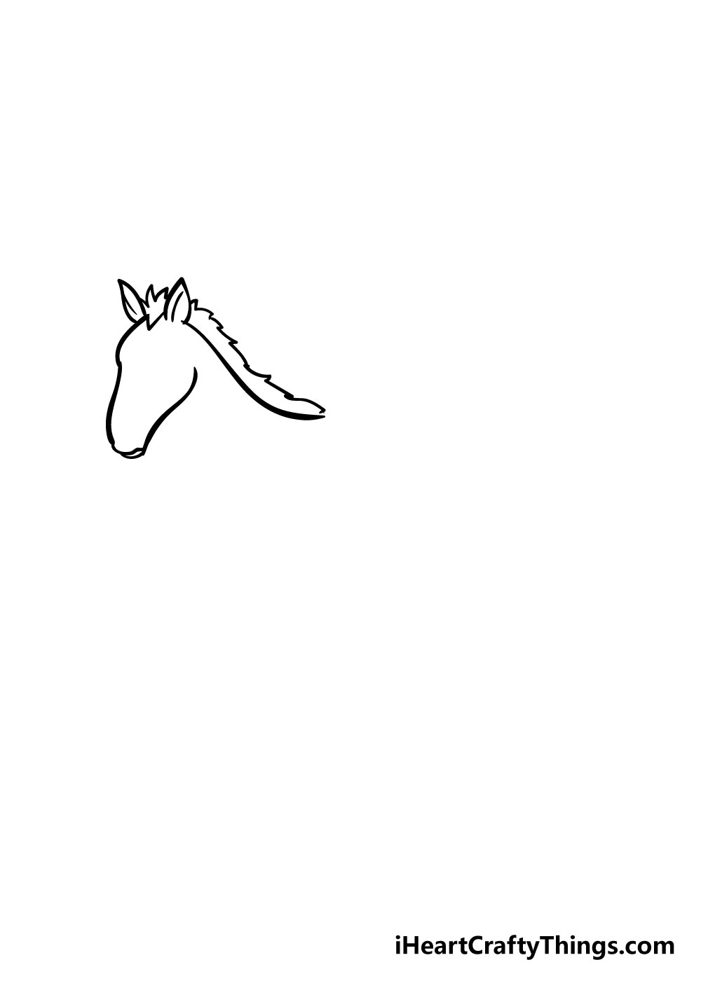 horse drawing step 3