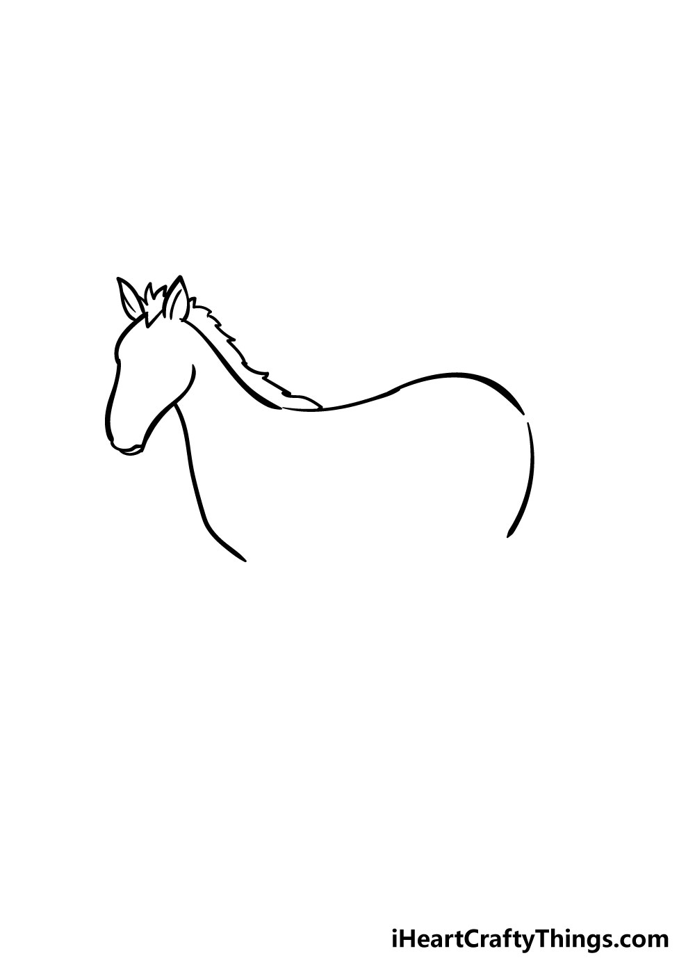 horse drawing step 4