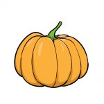 how to draw pumpkin image