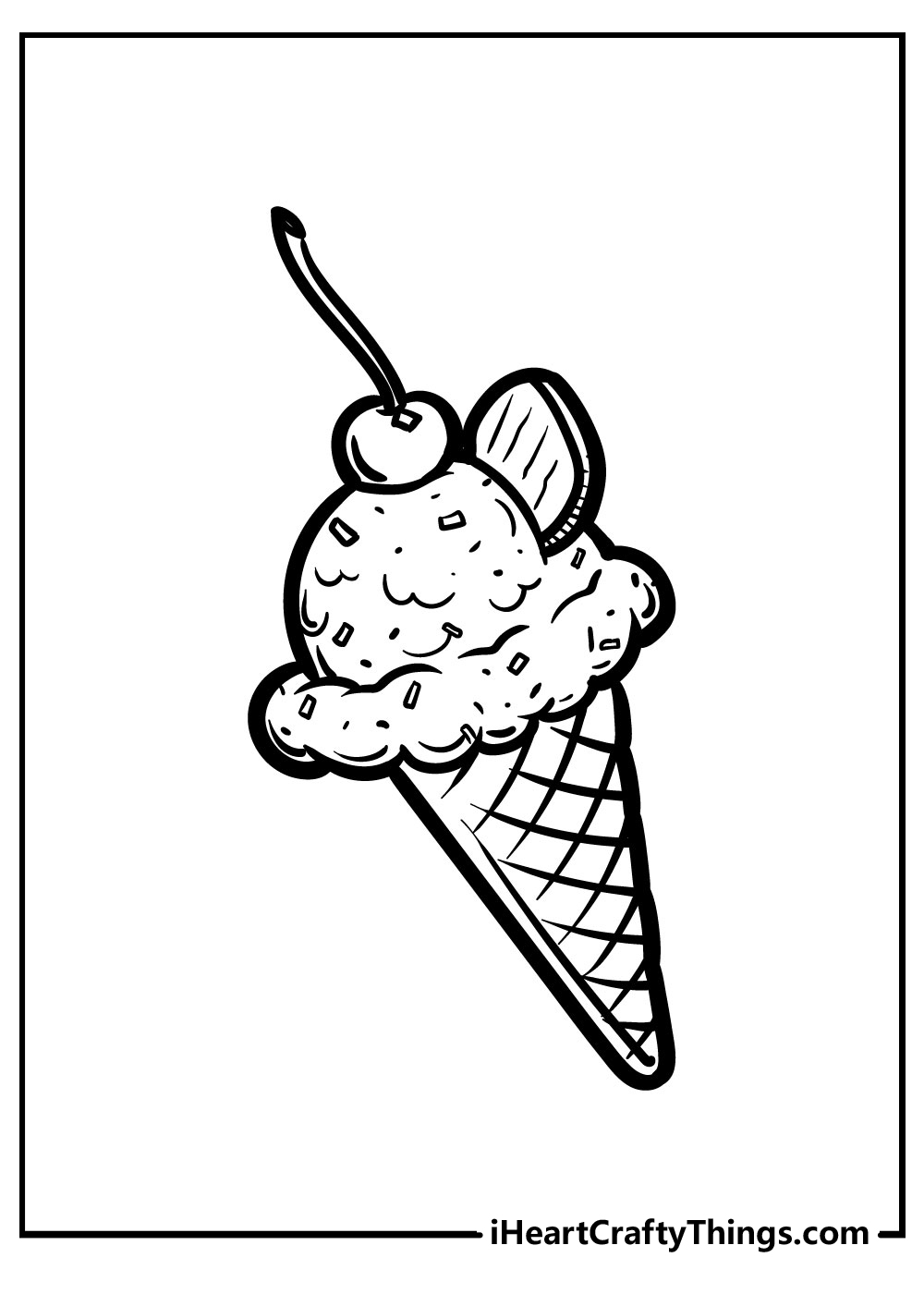 small printable ice cream coloring pages