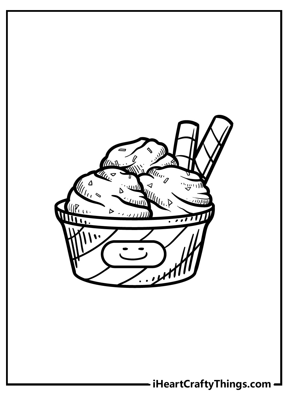 ice cream coloring pages for preschoolers