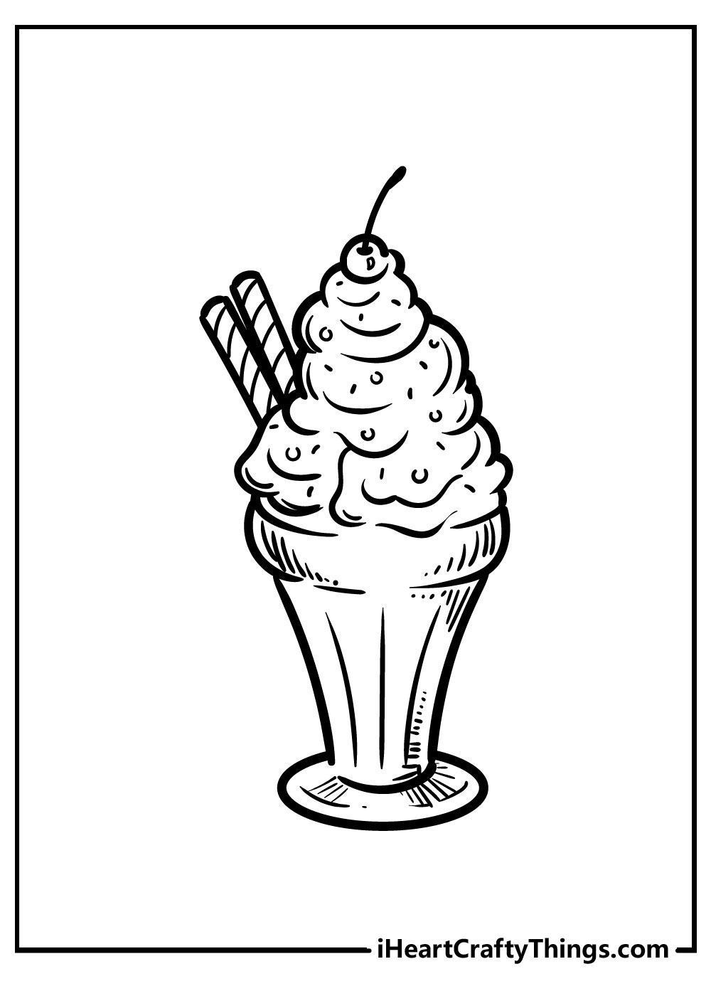 boy and girl with ice cream coloring pages